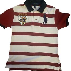 Polo by Ralph Lauren Kids Red and White Striped Polo